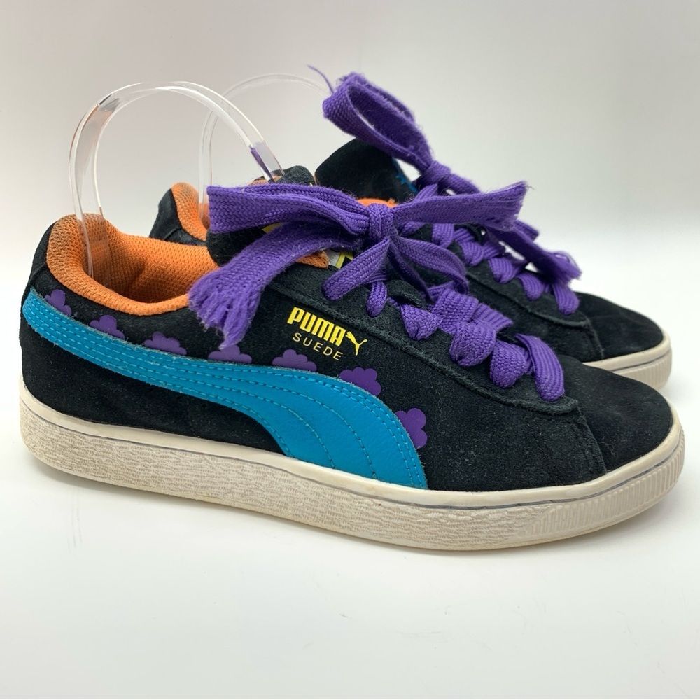PUMA x Rugrats Jr Suede Black Caribbean Sea Sneakers Youth Size 4.5